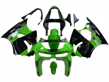 Carenados Moto Kawasaki ZX6R 1998-1999 - Verde Negro Brillante Elf Bridgestone Fabricantes