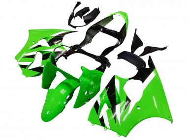 Carenados Moto Kawasaki ZX6R 2000-2002 - Verde Blanco Negro Fabricantes
