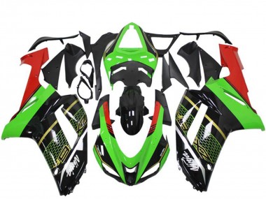 Carenado Moto Kawasaki ZX6R 2007-2008 - Verde Negro Fabricantes