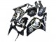 Carenados Moto Kawasaki ZX6R 2003-2004 - Negro Brillante Blanco Motul Lucky Strike Fabricantes