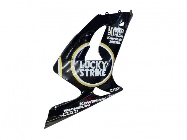 Carenados Moto Kawasaki ZX6R 2003-2004 - Negro Brillante Blanco Motul Lucky Strike Fabricantes