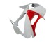 Carenados Moto Kawasaki ZX6R 2003-2004 - Blanco Rojo Fabricantes