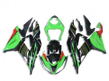 Carenados Moto Kawasaki ZX6R 2013-2018 - Verde Negro Brillante Rojo Honeycomb Fabricantes