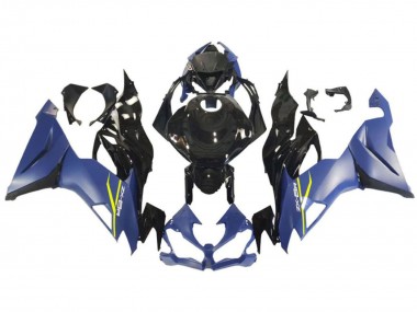Carenado Moto Kawasaki ZX6R 2009-2012 - Azul Negro Brillante Amarillo Fabricantes