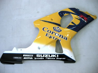 Carenados Moto Suzuki GSXR1000 2000-2002 - Amarillo Azul Oscuro Blanco Motul Corona Fabricantes