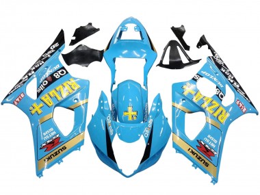 Carenados Moto Suzuki GSXR 1000 2003-2004 - Azul Claro Amarillo Negro Rizla Motul Fabricantes