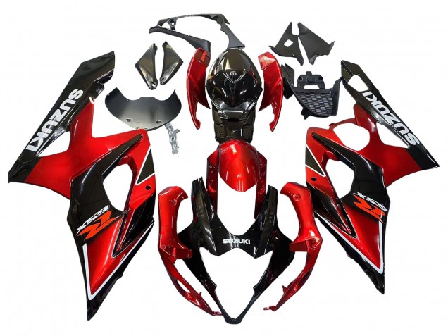 Carenados Moto Suzuki GSXR 1000 2005-2006 - Rojo Negro Brillante Fabricantes