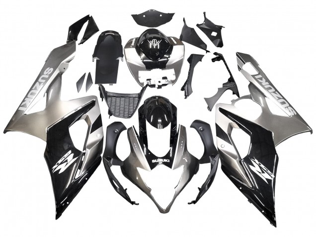 Carenados Moto Suzuki GSXR 1000 2005-2006 - Negro Brillante Gris Fabricantes