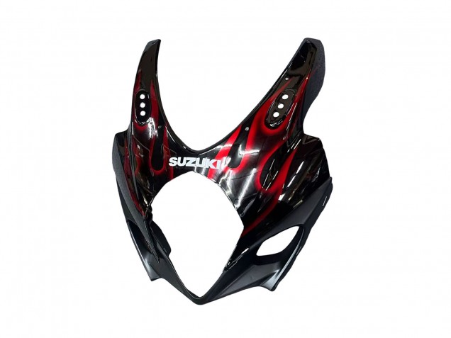 Carenados Moto Suzuki GSXR 1000 2007-2008 - Negro Rojo Llama Fabricantes