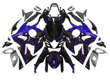 Carenado Moto Suzuki GSXR 1000 2007-2008 - Negro Brillante Azul Llama Fabricantes