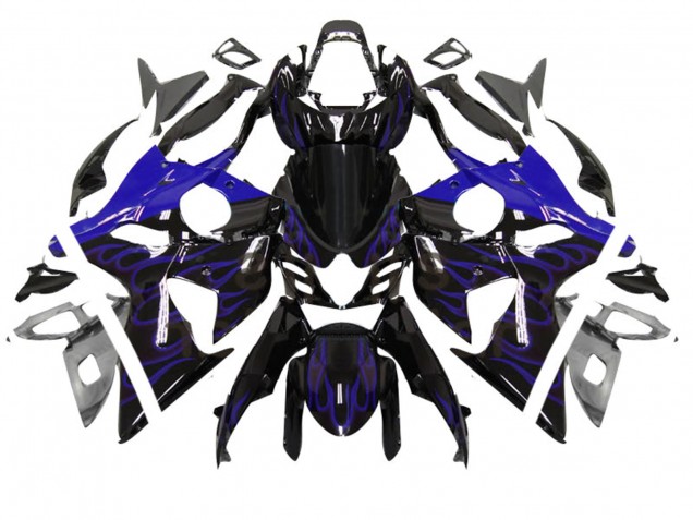 Carenado Moto Suzuki GSXR 1000 2007-2008 - Negro Brillante Azul Llama Fabricantes