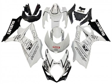 Carenados Moto Suzuki GSXR 1000 2007-2008 - Blanco Negro Alstare Corona Motul Fabricantes