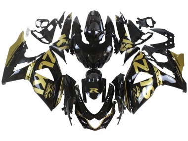 Carenados Moto Suzuki GSXR 1000 2009-2016 - Negro Brillante Oro Fabricantes