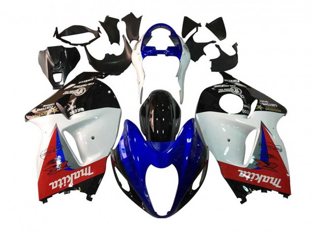 Carenados Moto Suzuki GSXR 1300 Hayabusa 1996-2007 - Blanco Azul Rojo Makita Negro Fabricantes