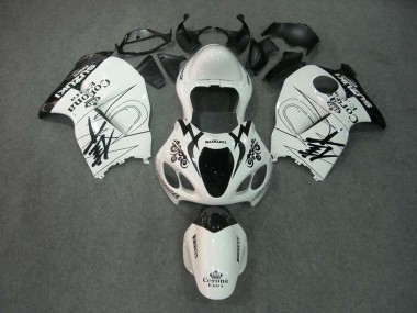 Carenados Moto Suzuki GSXR 1300 Hayabusa 1996-2007 - Blanco Negro Corona Fabricantes