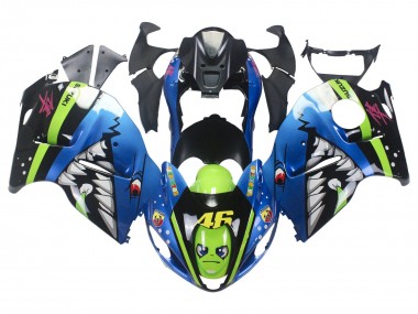 Carenados Moto Suzuki GSXR 1300 Hayabusa 1996-2007 - Azul Verde Tiburón 46 Fabricantes