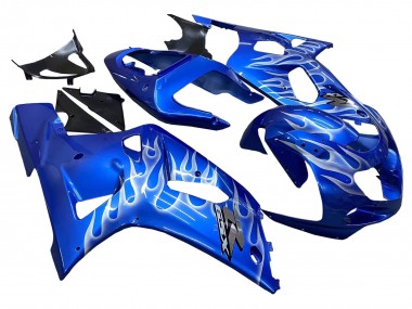 Carenados Moto Suzuki GSXR 600 / GSXR 750 2001-2003 - Azul Blanco Llama Fabricantes