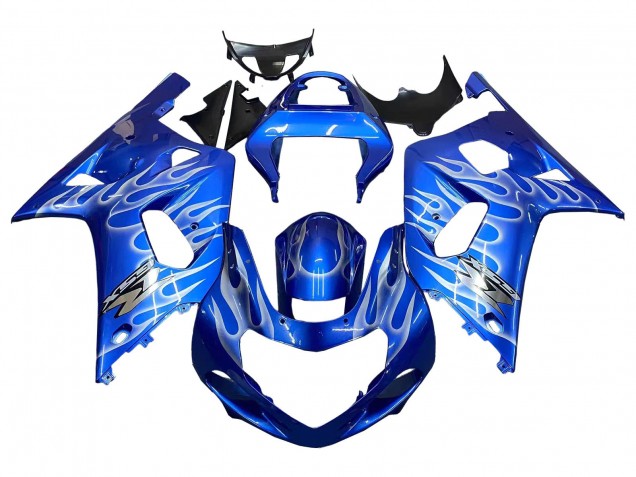 Carenados Moto Suzuki GSXR 600 / GSXR 750 2001-2003 - Azul Blanco Llama Fabricantes