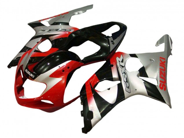 Kits Carenado Moto Suzuki GSXR 600 / GSXR 750 2001-2003 - Plata Rojo Negro Brillante Fabricantes