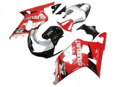 Carenado Moto Suzuki GSXR 600 / GSXR 750 2001-2003 - Rojo Blanco Negro Brillante Fabricantes