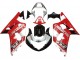 Carenado Moto Suzuki GSXR 600 / GSXR 750 2001-2003 - Rojo Blanco Negro Brillante Fabricantes