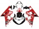 Carenado Moto Suzuki GSXR 600 / GSXR 750 2001-2003 - Rojo Blanco Negro Brillante Fabricantes