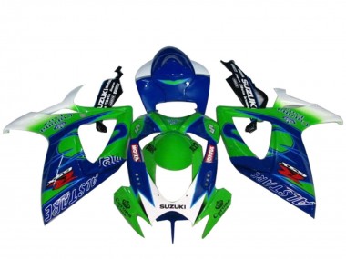 Carenados Moto Suzuki GSXR 600 / GSXR 750 2004-2005 - Blanco Azul Verde Fabricantes
