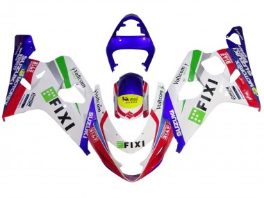 Carenados Moto Suzuki GSXR 600 / GSXR 750 2004-2005 - Blanco Azul Rojo Amarillo Verde Fixi Fabricantes