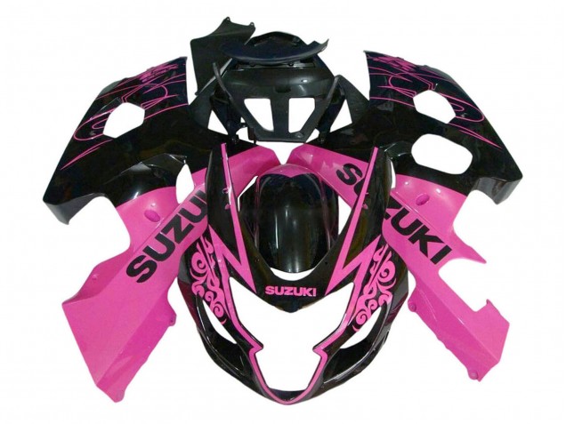 Carenado Moto Suzuki GSXR 600 / GSXR 750 2004-2005 - Rosa Negro Brillante Fabricantes