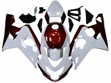Carenados Moto Suzuki GSXR 600 / GSXR 750 2004-2005 - Blanco Rojo Caramelo Negro Fabricantes
