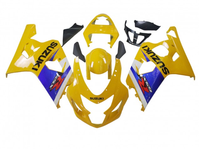 Carenado Moto Suzuki GSXR 600 / GSXR 750 2004-2005 - Amarillo Blanco Azul Negro Fabricantes