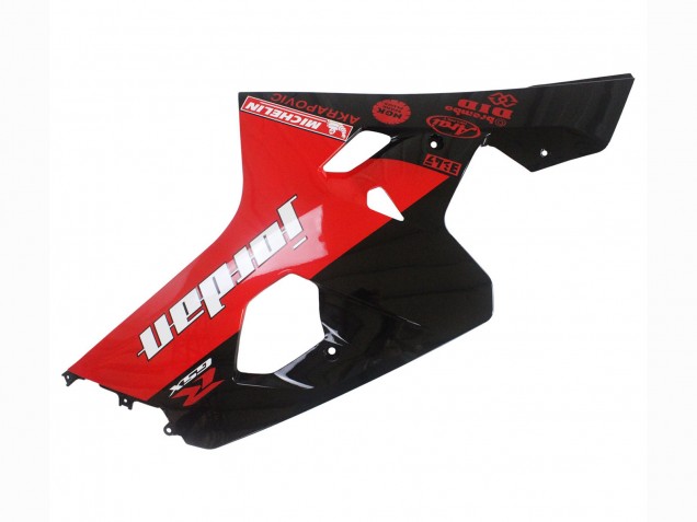 Carenados Moto Suzuki GSXR 600 / GSXR 750 2004-2005 - Negro Brillante Rojo Jordan Michelin Fabricantes