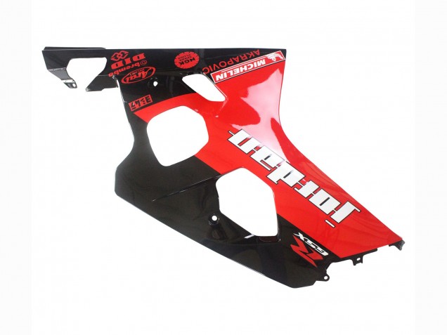 Carenados Moto Suzuki GSXR 600 / GSXR 750 2004-2005 - Negro Brillante Rojo Jordan Michelin Fabricantes