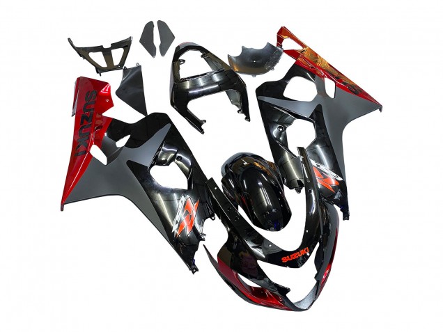 Carenados Moto Suzuki GSXR 600 / GSXR 750 2004-2005 - Negro Gris Rojo Fabricantes