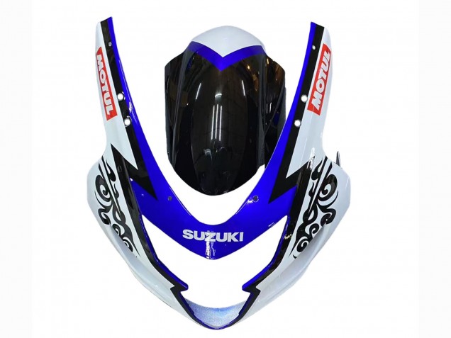 Carenado Moto Suzuki GSXR 600 / GSXR 750 2004-2005 - Blanco Azul Negro Corona Motul Fabricantes