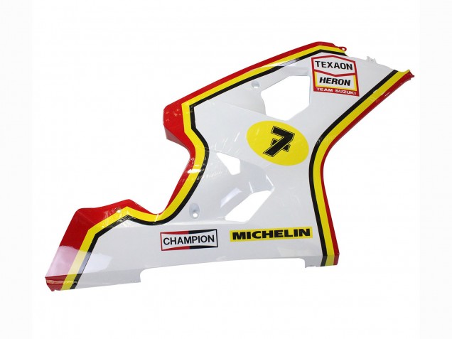 Carenados Moto Suzuki GSXR 600 / GSXR 750 2004-2005 - Blanco Rojo Amarillo Michelin Texaon Heron 7 Fabricantes