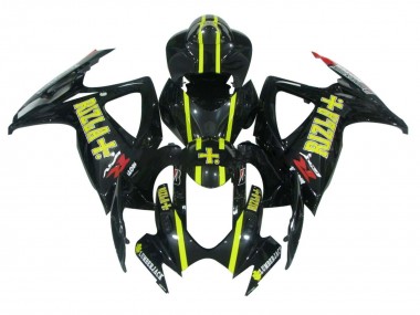 Carenados Moto Suzuki GSXR 600 / GSXR 750 2006-2007 - Negro Brillante Amarillo Rizla Fabricantes