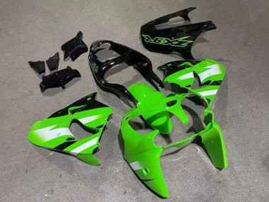 Carenados Moto Kawasaki ZX9R 2000-2001 - Verde Blanco Negro Brillante Fabricantes