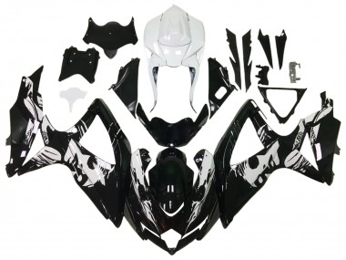 Carenados Moto Suzuki GSXR 600 / GSXR 750 2006-2007 - Negro Brillante Blanco Fabricantes