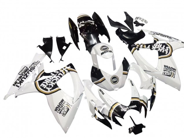 Carenados Moto Suzuki GSXR 600 / GSXR 750 2006-2007 - Blanco Negro Lucky Strike Motul Fabricantes