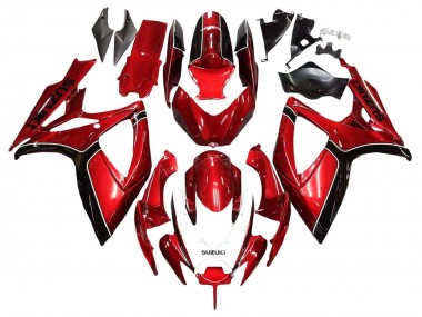 Carenados Moto Suzuki GSXR 600 / GSXR 750 2006-2007 - Rojo Negro Fabricantes