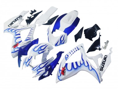 Carenados Moto Suzuki GSXR 600 / GSXR 750 2006-2007 - Blanco Azul Llama Fabricantes