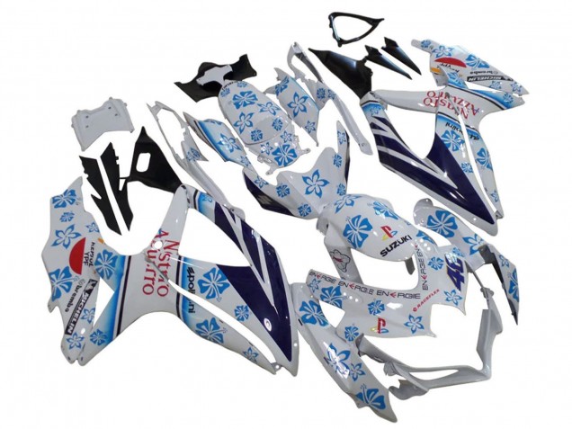 Carenados Moto Suzuki GSXR 600 / GSXR 750 2006-2007 - Blanco Azul Negro Rojo Nastro Azzurro Fabricantes