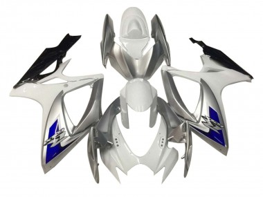 Carenados Moto Suzuki GSXR 600 / GSXR 750 2006-2007 - Blanco Plata Azul Negro Fabricantes