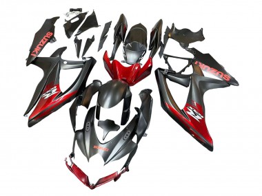 Carenados Moto Suzuki GSXR 600 / GSXR 750 2008-2010 - Negro Mate Rojo Fabricantes