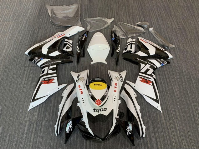 Carenados Moto Suzuki GSXR 600 / GSXR 750 2008-2010 - Blanco Amarillo Negro Tyco Fabricantes