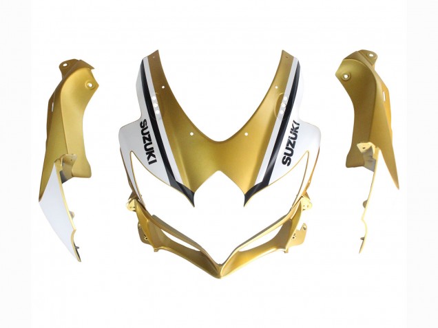 Carenados Moto Suzuki GSXR 600 / GSXR 750 2008-2010 - Negro Mate Blanco Oro Fabricantes