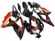 Carenados Moto Suzuki GSXR 600 / GSXR 750 2008-2010 - Negro Brillante Naranja Llama Fabricantes