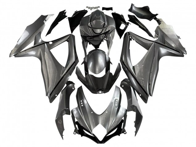Carenados Moto Suzuki GSXR 600 / GSXR 750 2008-2010 - Gris Mate Negro Fabricantes