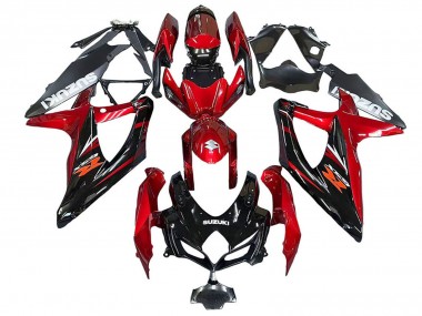 Carenados Moto Suzuki GSXR 600 / GSXR 750 2008-2010 - Rojo Negro Brillante Fabricantes